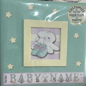 Baby Photo Album with Bunny and Shoes Design